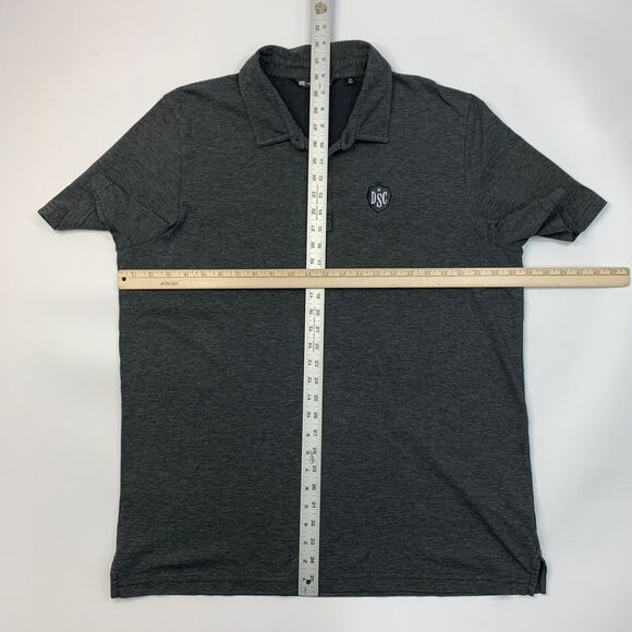 Travis Mathew Polo Shirt Mens XXL Coal The Zinna Pima Cotton Blend Short Sleeve - Picture 6 of 11